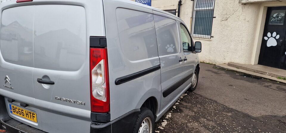 Before Muttlins Dog Walking Van Graphics project photo 1 of 2