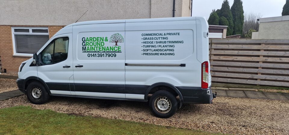 Finished Garden and Ground Maintenance Van Graphics project photo 2 of 2