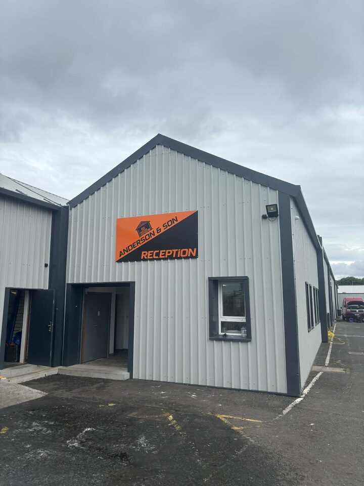 Finished Anderson & Son Industrial Unit Signage project photo 3 of 3