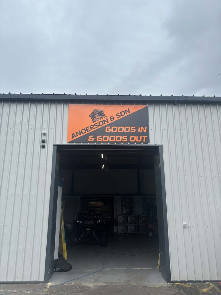 Finished Anderson & Son Industrial Unit Signage project photo 2 of 3