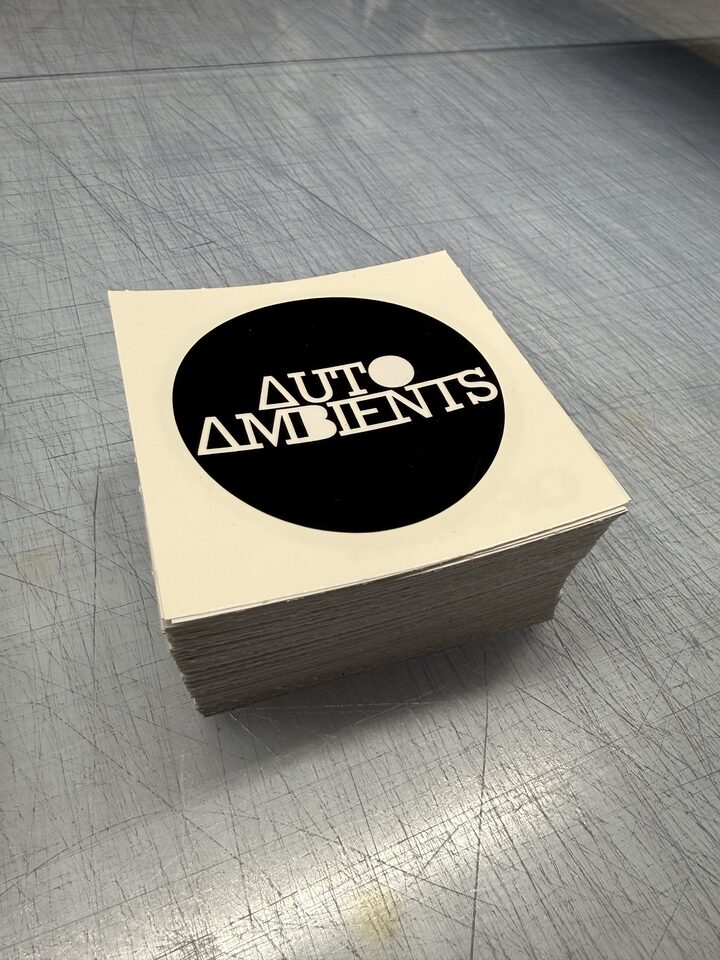 Finished AutoAmbients Custom Logo Stickers project