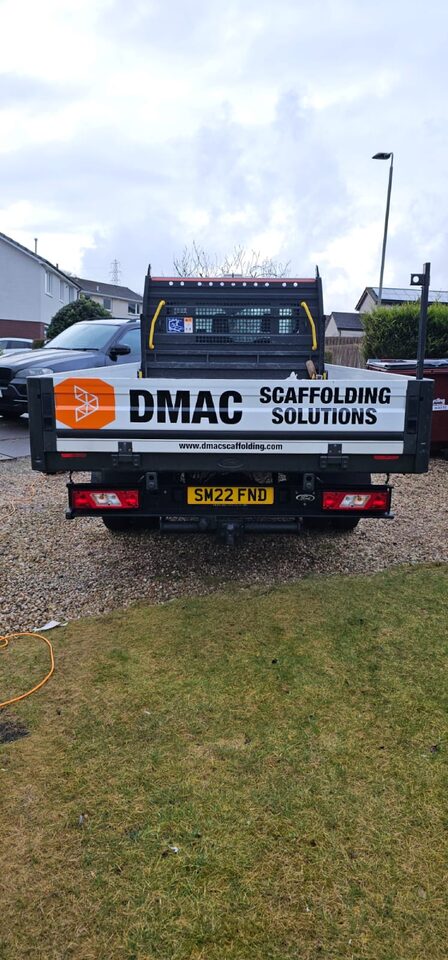 Finished DMAC Scaffolding Ford Transit Van Graphics project photo 1 of 3