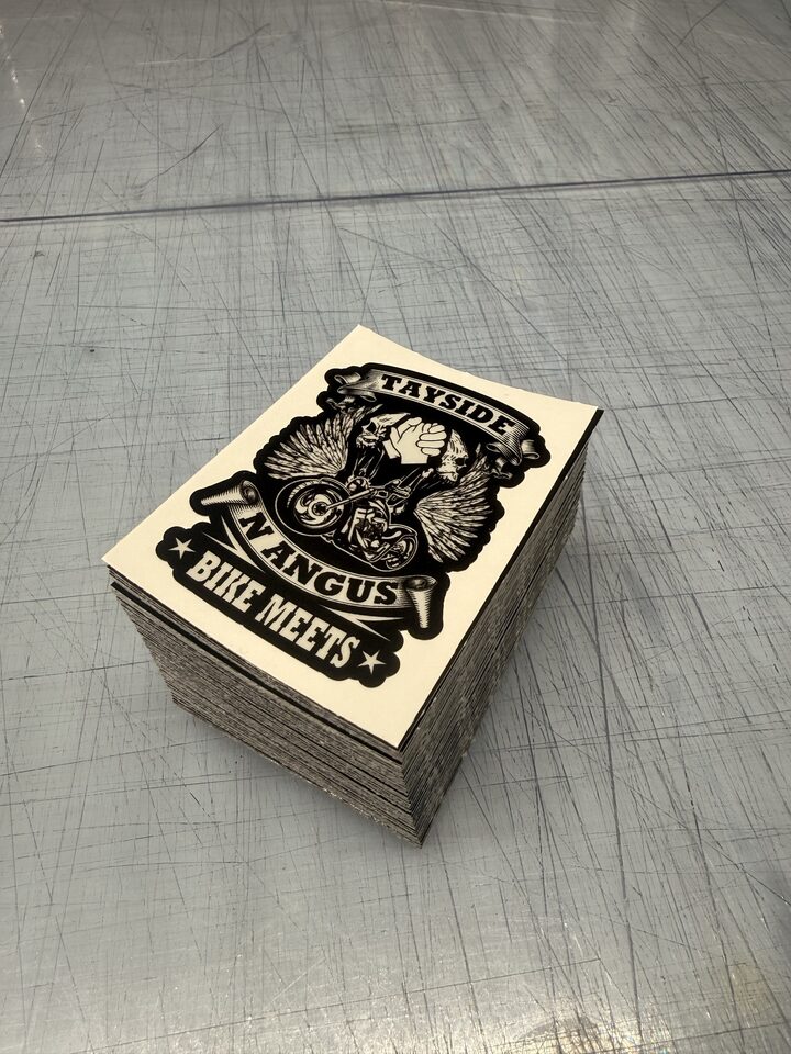 Finished Tayside & Angus Bike Meets Biker Stickers project
