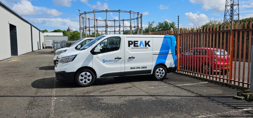 Finished Peak Electrical Branded Van Graphics project photo 2 of 5